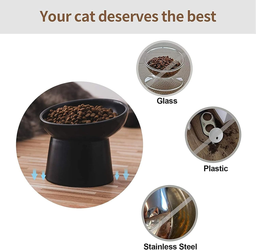 Comparison of the ceramic bowl with glass, plastic and steel bowls