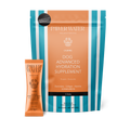 Pawer Water Calming Hydration Sticks: orange and blue striped pouch with a single stick