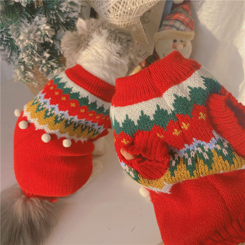 Festive Christmas Outfit for Cats & Small Dogs 🎅