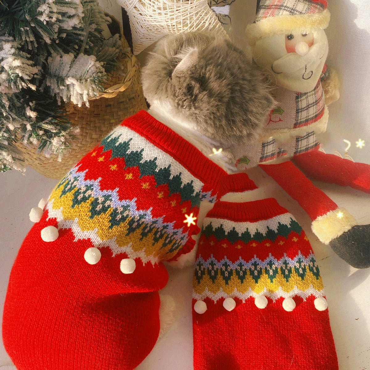Festive Christmas Outfit for Cats & Small Dogs 🎅