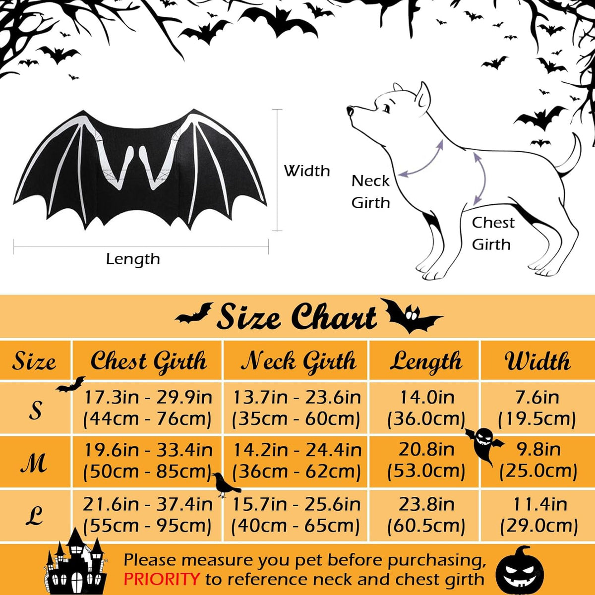 Glow-in-the-Dark Skeleton Bat Wings for Dogs & Cats 🦇