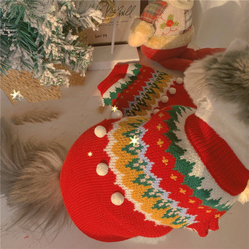 Festive Christmas Outfit for Cats & Small Dogs 🎅