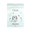 Front of the mint green Gizzls Minty Fresh Big Dog Treats 200g pouch
