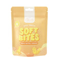 Front of the yellow Soft Bites Peanut Butter & Banana 150g pouch