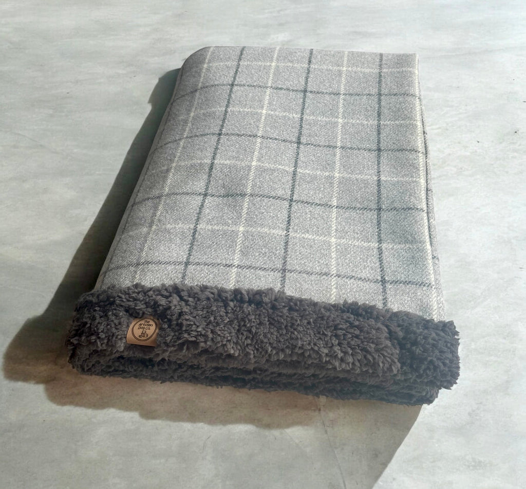 Handmade Sherpa Dog Snuggle Sack – Cozy Burrow Sleeping Bag for Dogs