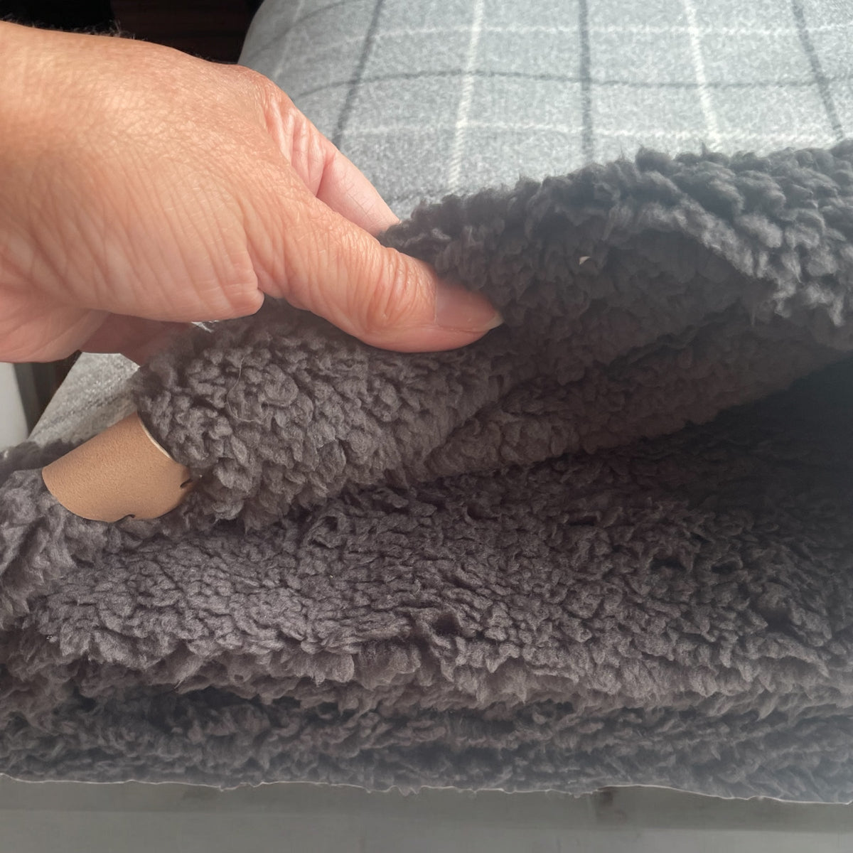 Handmade Sherpa Dog Snuggle Sack – Cozy Burrow Sleeping Bag for Dogs