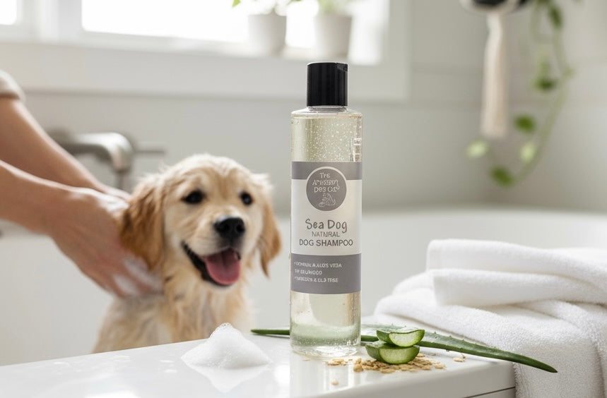 Gentle Oatmeal & Aloe Dog Shampoo – Handmade, pH-Balanced (200ml / 6.8 oz)