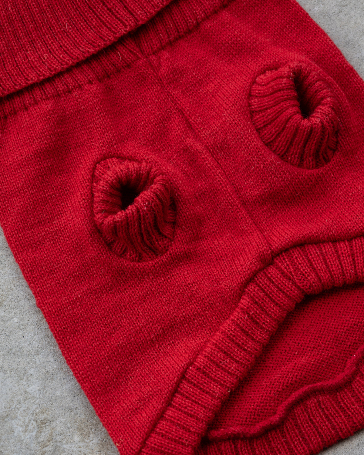 Cherry Red British Wool Dog Jumper – Made in the UK