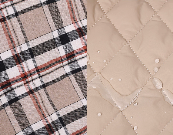 Reversible Plaid Winter Dog Coat – Water-Resistant Padded Jacket