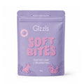 Front of the lilac Soft Bites Ostrich Liver & Blueberries 300g pouch