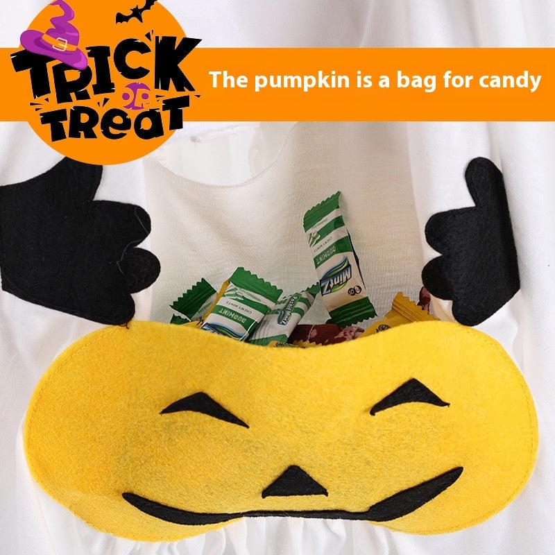 Pumpkin Ghost Dog Costume – Cute Halloween Suit 👻