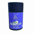 Purple tub of Calm & Clear herbal powder for dogs