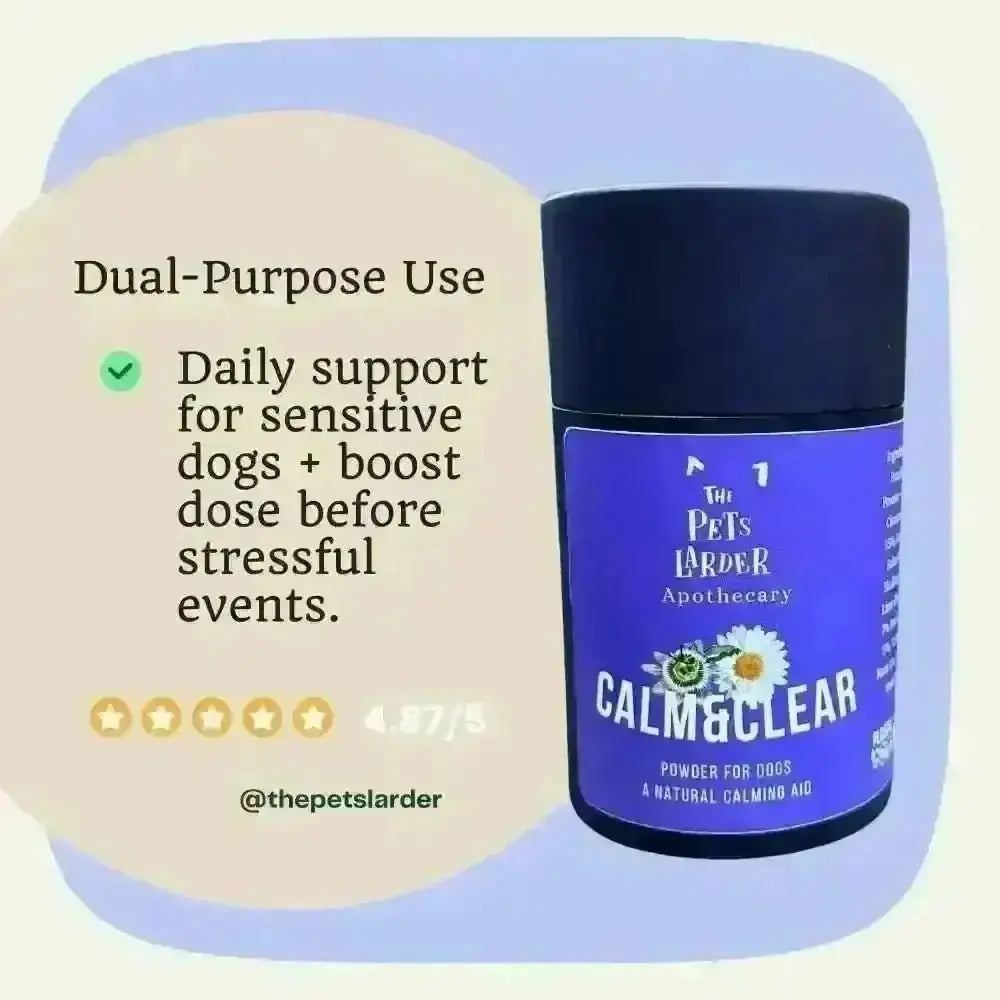 Calm & Clear tub with dual-purpose use graphic