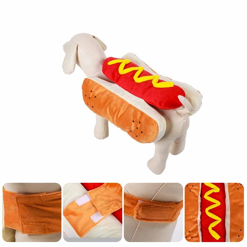 Hot Dog Costume for Dogs & Cats – Funny Halloween Outfit 🌭