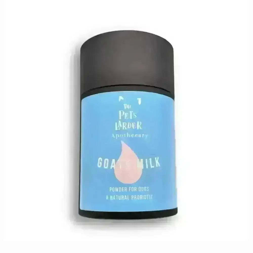 Tub of The Pets Larder goat's milk powder for dogs