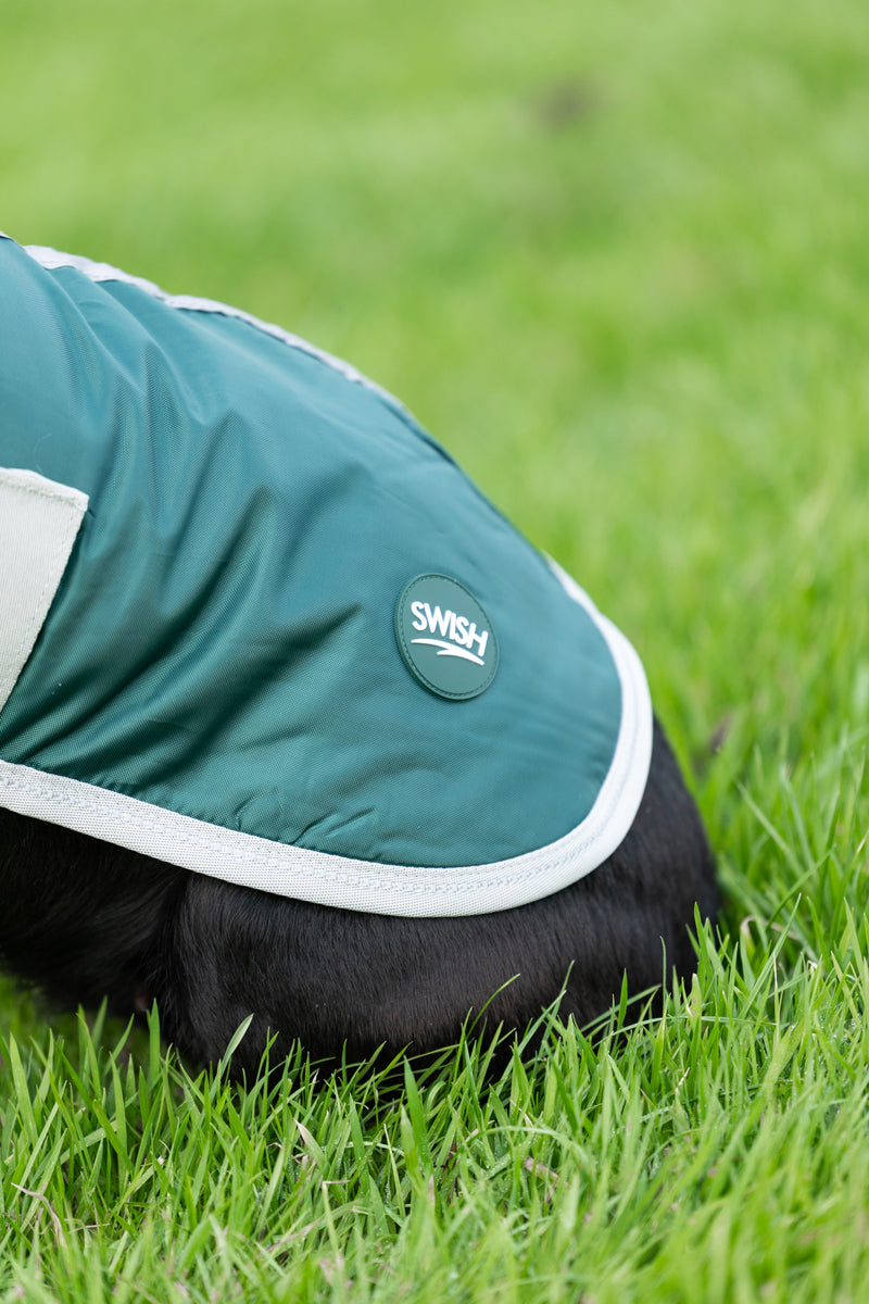 Classic Waterproof Dog Coat with Reflective Strips – Hunter Green