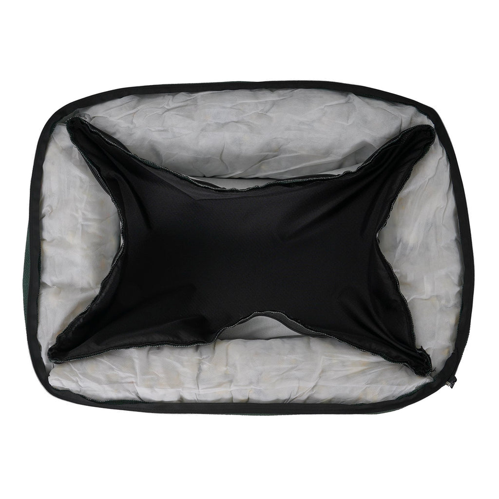 Inside view of the Richmond bed showing the black inner base liner