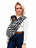 Patterned Fleece Dog Sling – Leopard, Zebra & Tartan Carrier
