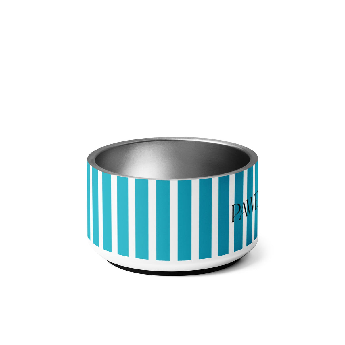 18oz striped dog bowl, right side view