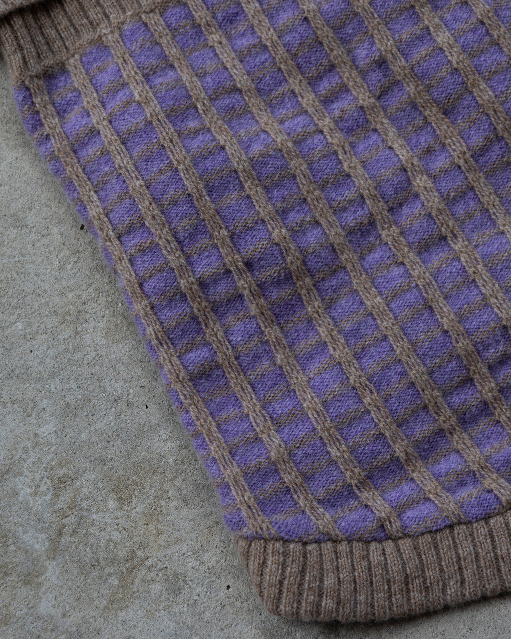 Purple Merino Dog Jumper – Soft Lambswool, Made in UK